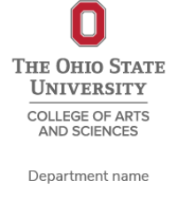 Department name logo